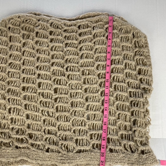 Zara Oversized Open Knit Boxy Chunky Sweater Size Small - Picture 6 of 7